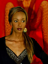 exotic black fashion model Ireen Kiluba