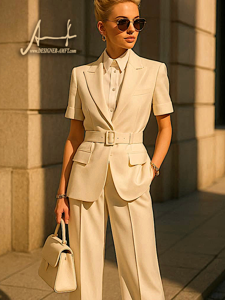 Casual Summer Business Suit made by Fashion Designer Amft